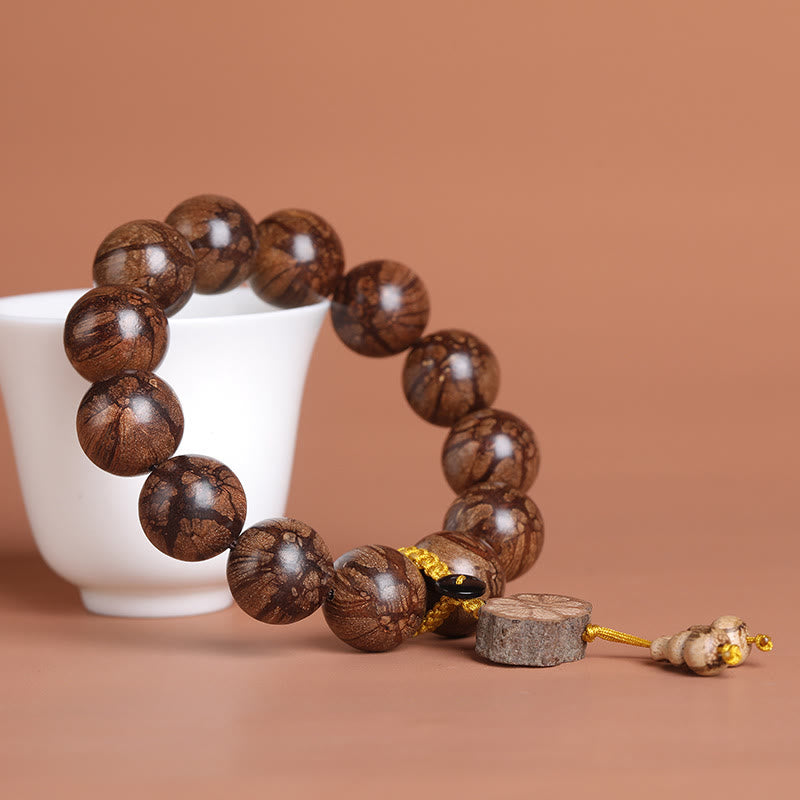 KarmaRipple's Plum Blossom Wood Inner Peace Bracelet p4
