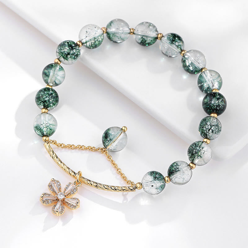 KarmaRipple's Green Phantom Gemstone Confidence Talisman Bracelet p16