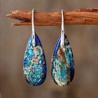 KarmaRipple's Emperor Stone Balancing Gemstone Earrings