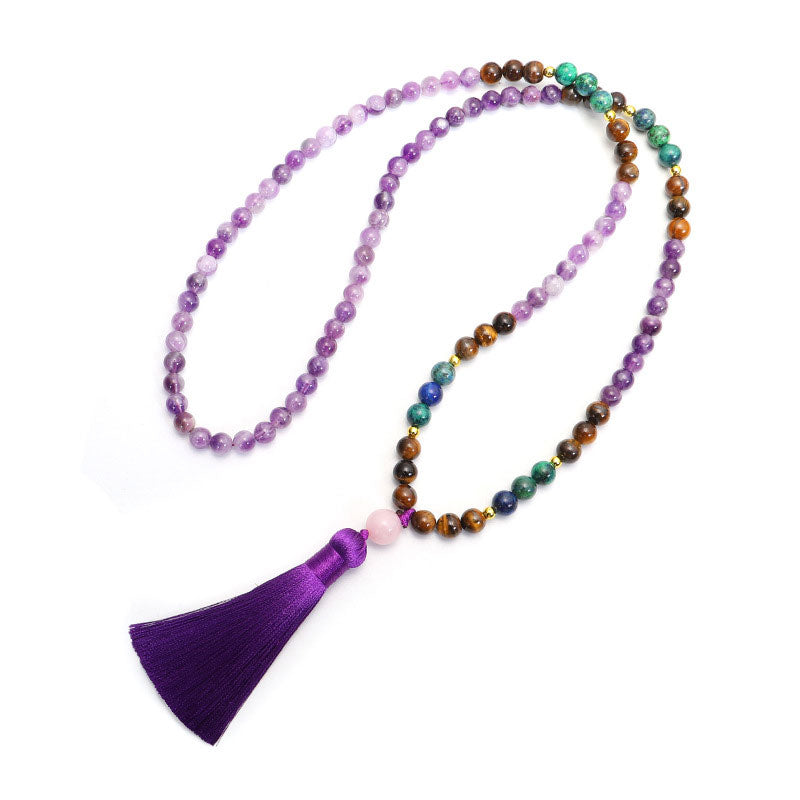 KarmaRipple's Tibetan Amethyst Purify Bracelet Mala Set p5