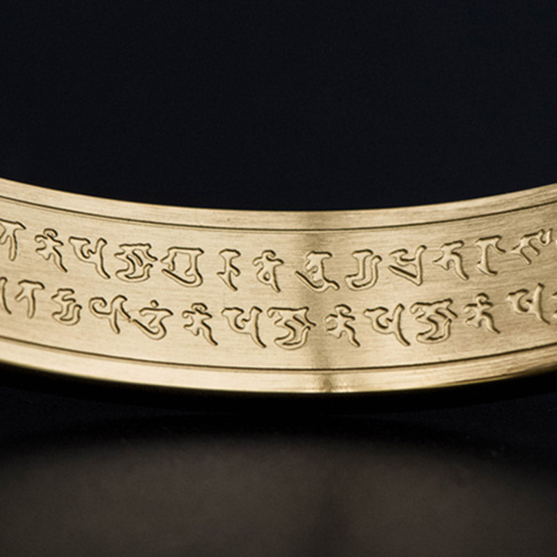 KarmaRipple's Shurangama Mantra Engraving Titanium Steel Blessing Bracelet p11