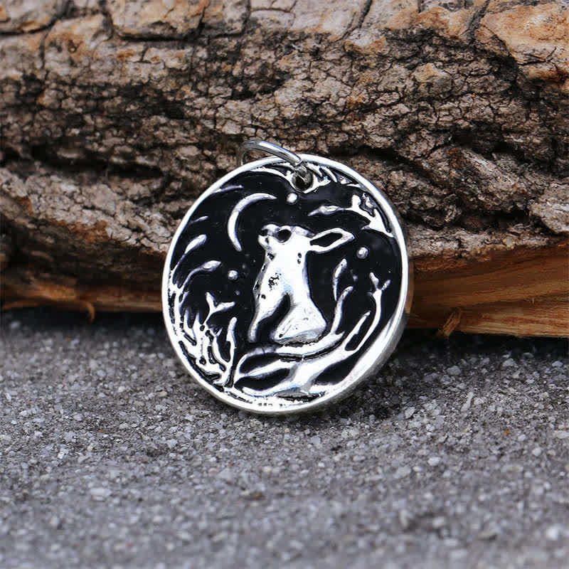 KarmaRipple's Year of the Rabbit Carving Bunny Hares Happiness Pendant Necklace ( p1