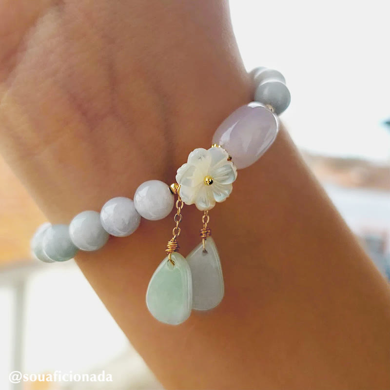KarmaRipple's Authentic Ivory Jade Fortune Bracelet p8
