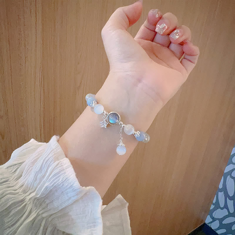 KarmaRipple's Cat's Eye Moonstone Butterfly Star Talisman Support Bracelet p16