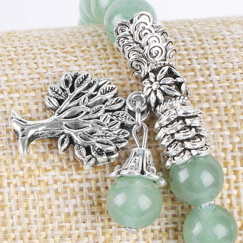 KarmaRipple's Authentic Gemstone Tree of Life Fortunate Talisman Stretch Bracelet p20