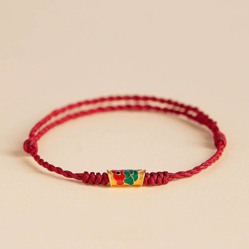 KarmaRipple's Handcrafted Koi Fish Wealth Prosperity Woven Rope Bracelet p21