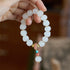 White Dancing Lion&Lotus(Wrist Circumference 14-16cm)