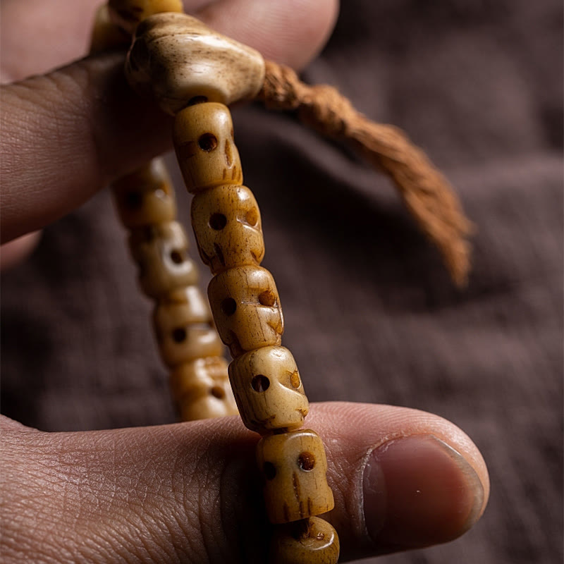 KarmaRipple's Tibetan Yak Bone The Lord Of The Corpse Forest Keep Away Evil Spirits Bracelet p3