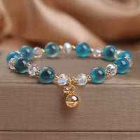 Bracelet talisman en perles d'équilibre en agate bonbon de KarmaRipple