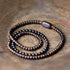 Rainbow Obsidian&Ebony Wood / 15cm