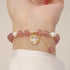 Strawberry Quartz&Smiley Face(Wrist Circumference 14-19cm)