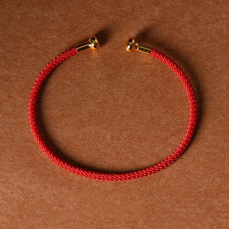 KarmaRipple's Simple Design Handmade Fortune Braid String Cuff Bracelet p1