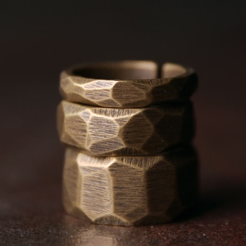 KarmaRipple's Tibetan Simple Design Bronze Wealth Ring p4