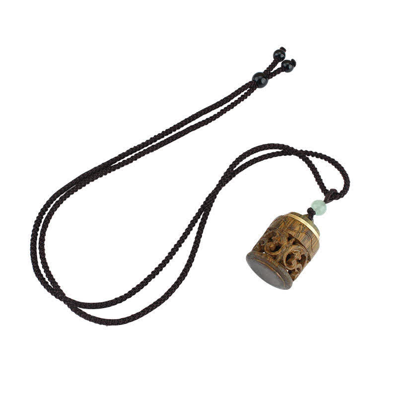 KarmaRipple's Tibet Green Sandalwood Rosewood Om Mani Padme Hum Lotus Positive Soothing Pendant Necklace p18