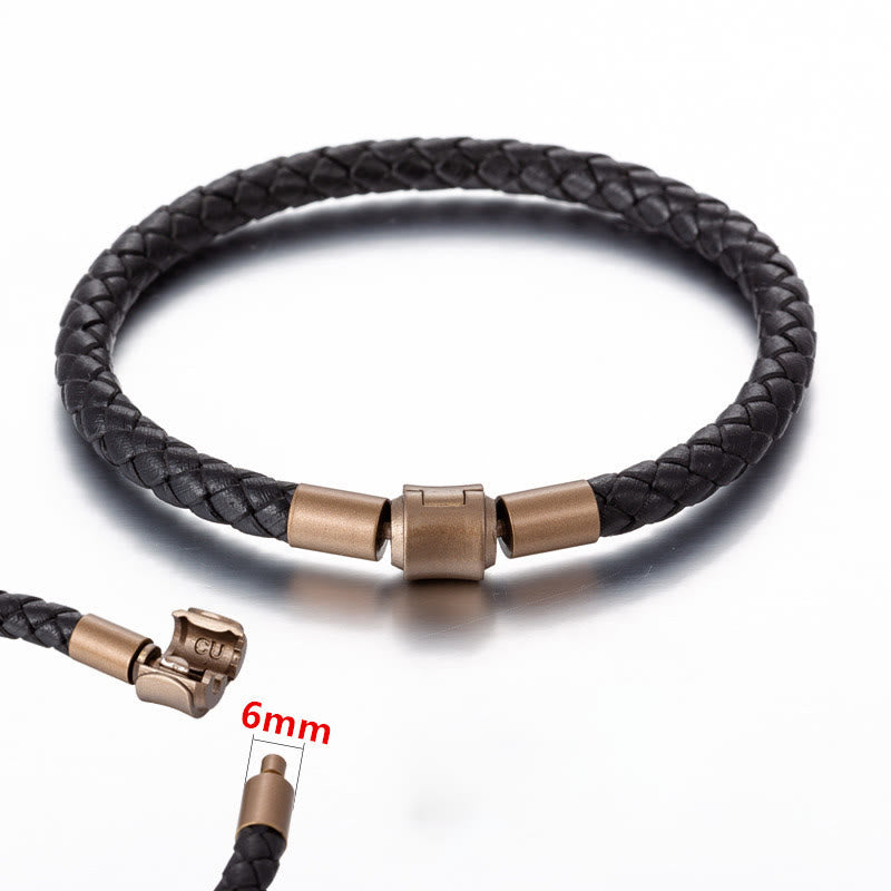 KarmaRipple's Vintage Leather Rope Fortune Braid String Bracelet p5