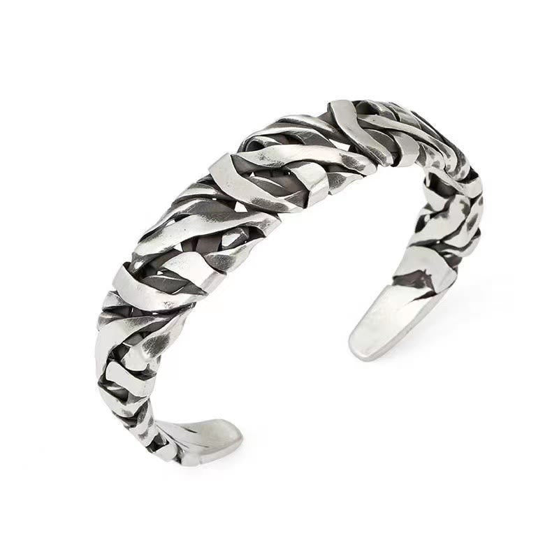 KarmaRipple's Retro Line Texture Balancing Cuff Bracelet Bangle p2
