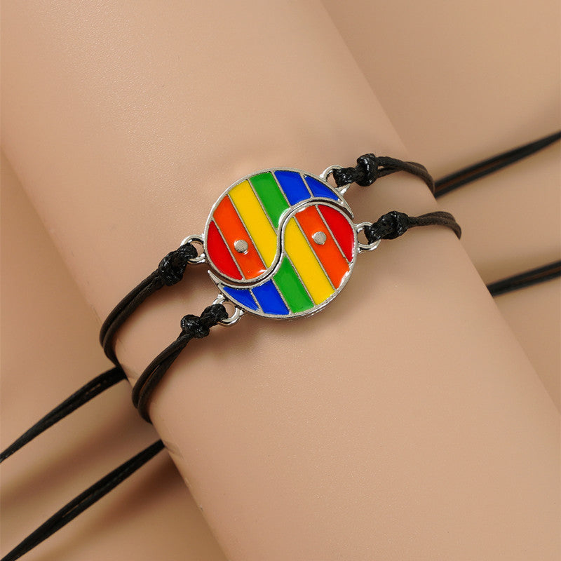 KarmaRipple's 2pcs Yin Yang Hematite Pair Bracelet p23