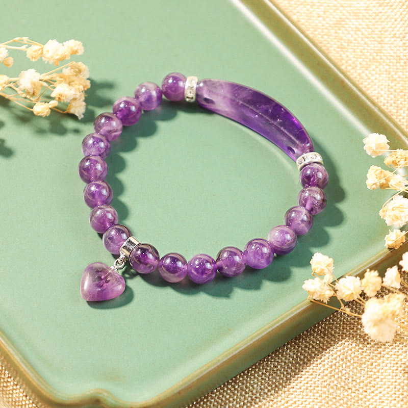 KarmaRipple's Authentic Quartz Love Heart Balancing Beadwork Bracelet p13