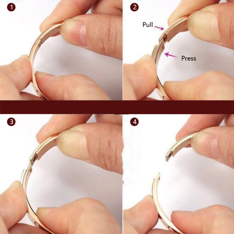 KarmaRipple's Titanium Steel Blessing Bracelet Bangle p10