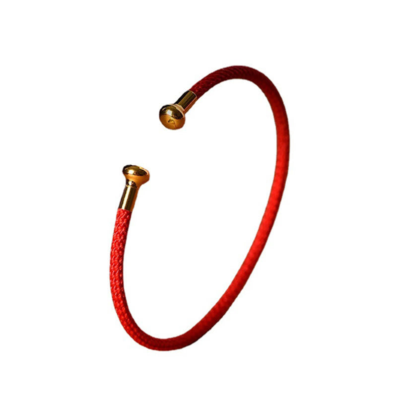 KarmaRipple's Simple Design Handmade Fortune Braid String Cuff Bracelet p27