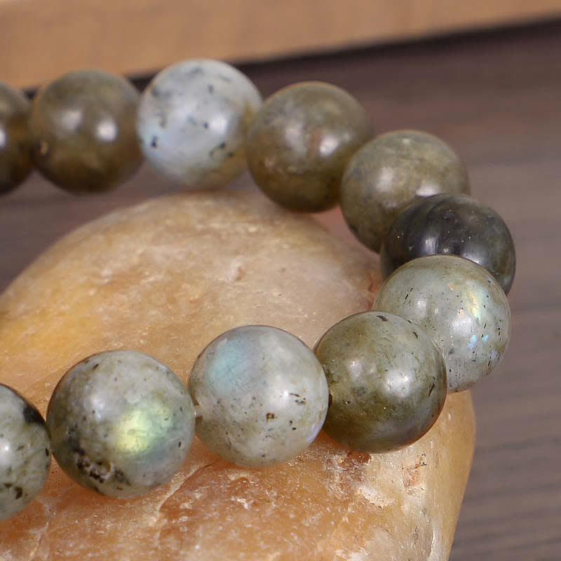 KarmaRipple's Authentic Labradorite Moonstone Support Balancing Beaded Bracelet p8