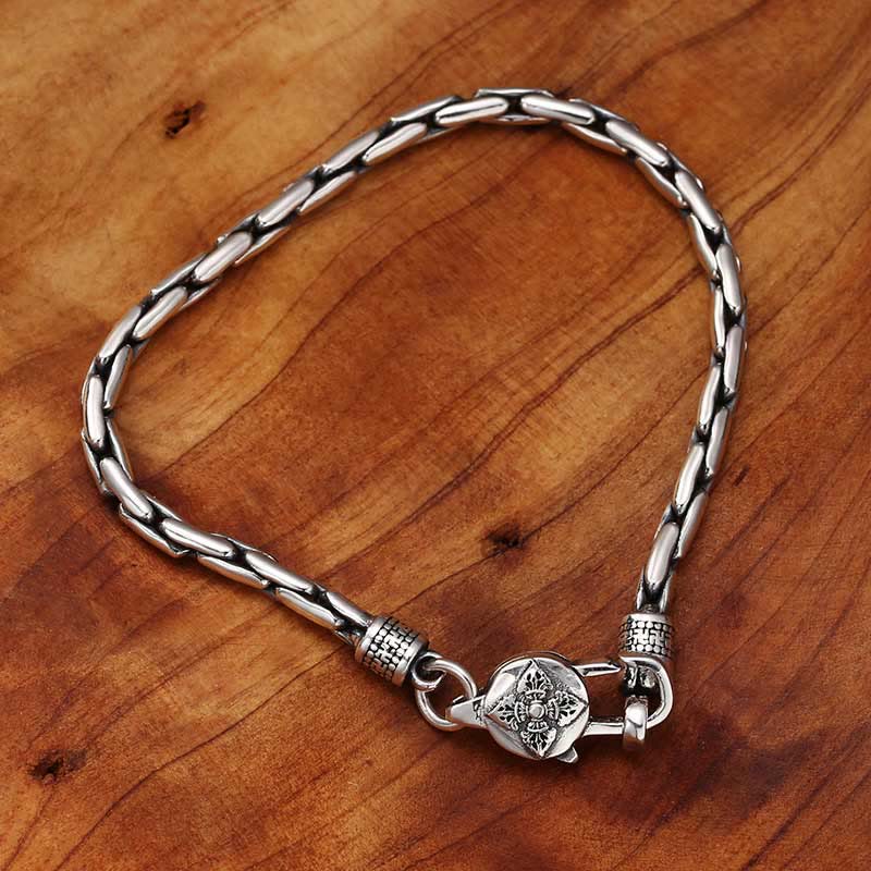 KarmaRipple's Tibetan Double Dorje Om Mani Padme Hum Buddha Swastika Vajra Strength Bracelet p9