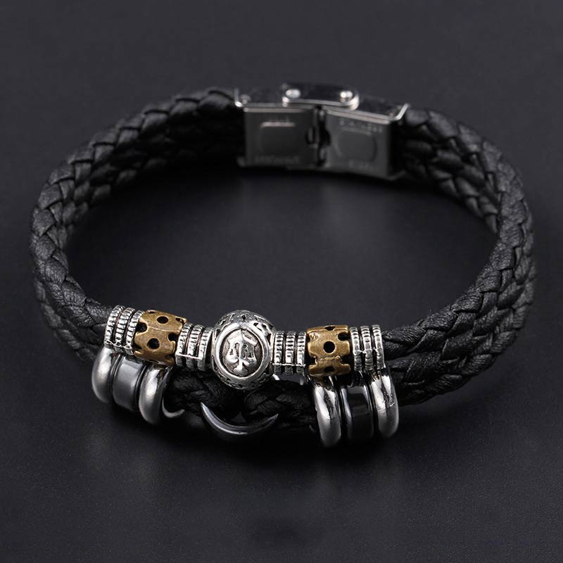 KarmaRipple's 12 Constellations of the Zodiac Hematite Protection Bracelet p24