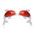 Earrings / Red Agate