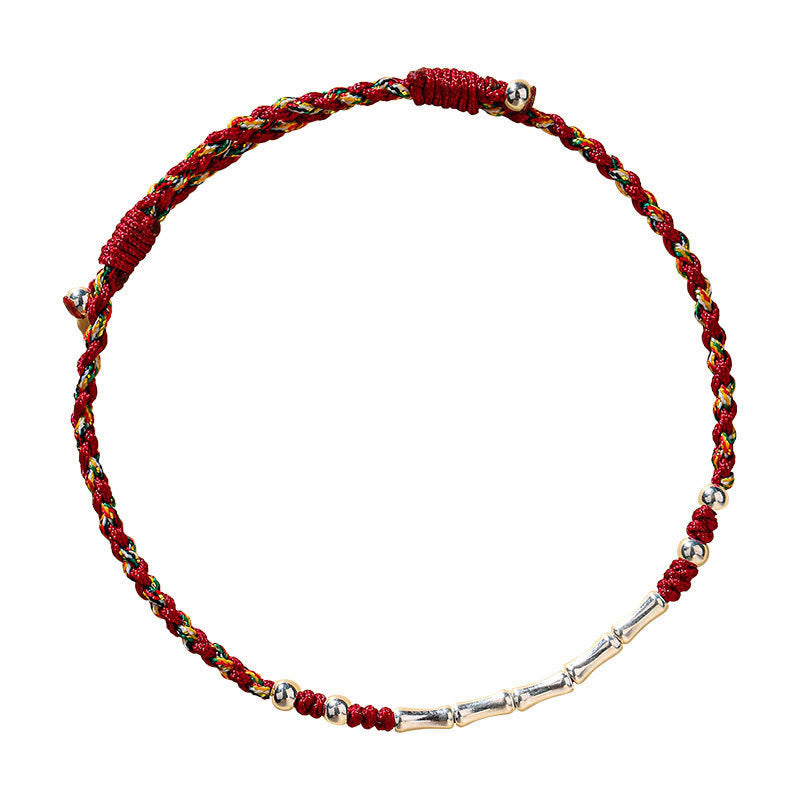 KarmaRipple's Tibet Handmade Multicolored Bamboo Protection Woven String Bracelet p10