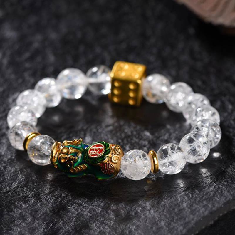 KarmaRipple's Color-Changing Pixiu Ivory Gemstone Dice Wealth Bracelet p3