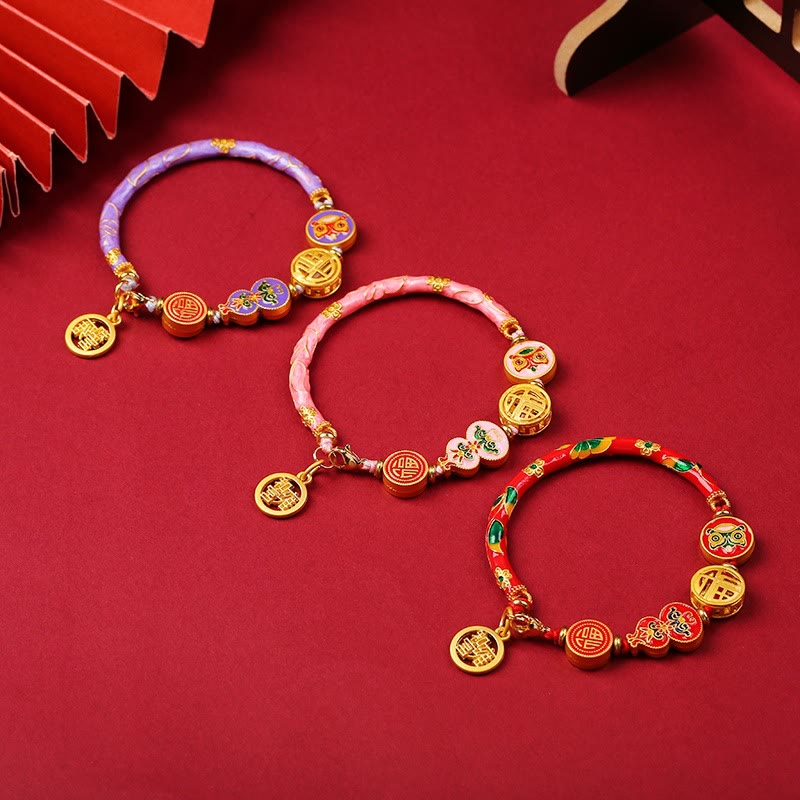KarmaRipple's Tibetan Gourd Fortune Happiness Lion Wealth Fortune Bracelet p10