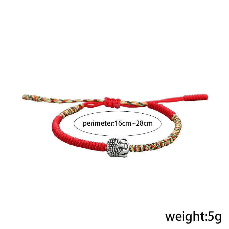 KarmaRipple's Handmade Colorful King Kong Weave Buddha Serenity String Bracelet p7