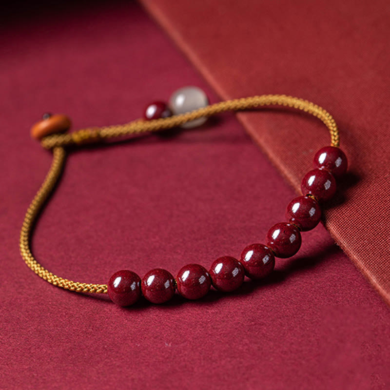 KarmaRipple's Authentic Cinnabar Beaded Blessing Handmade Bracelet p2