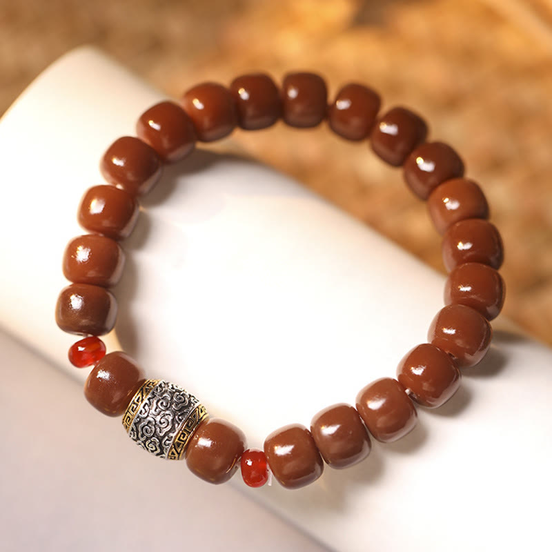 KarmaRipple's Bodhi Seed Auspicious Cloud Fu Character Bead Peace Bracelet p15