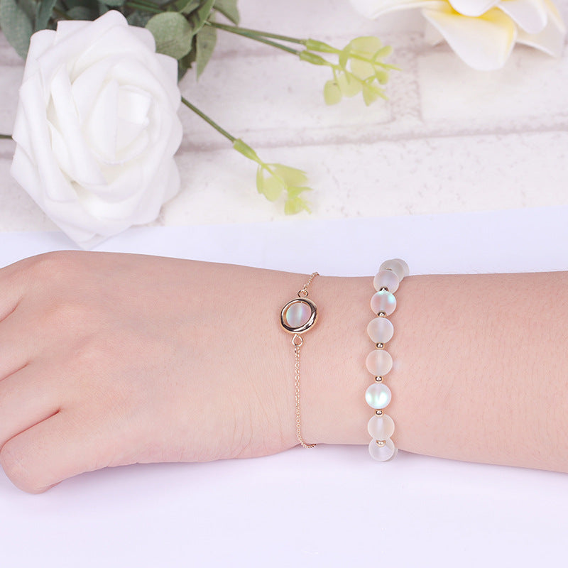 KarmaRipple's Sun Stone Strawberry Quartz Gemstone'sitive Bracelet p66