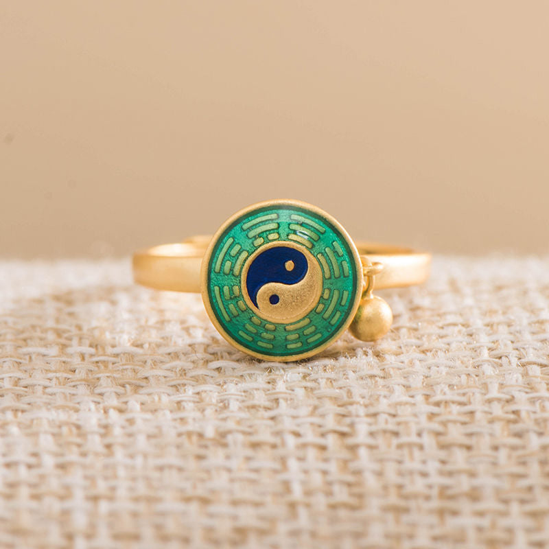 KarmaRipple's Yin Yang Bronze Fortune Wealth Rotatable Ring p6