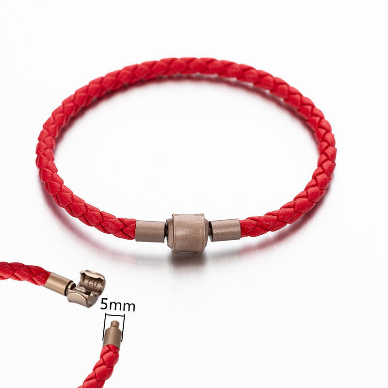 KarmaRipple's Vintage Leather Rope Fortune Braid String Bracelet p23