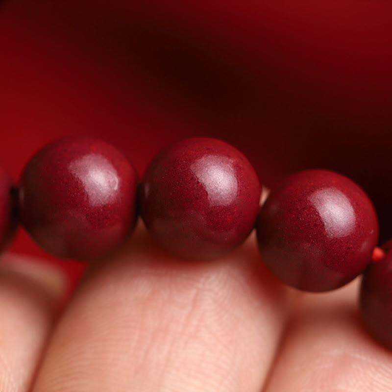 KarmaRipple's Authentic Cinnabar Fortunate Koi Fish Hetian Jade Bead Blessing Bracelet p5