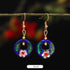 Round Dark Blue Flower 3*2cm