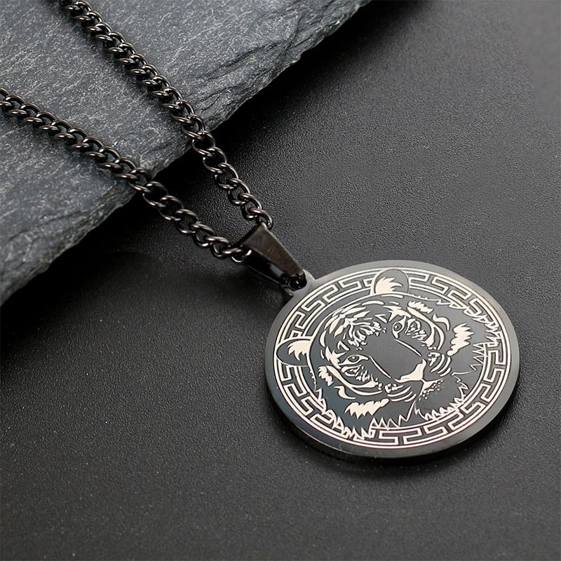 KarmaRipple's Animal Titanium Steel Chain Pendant Protection Necklace p19