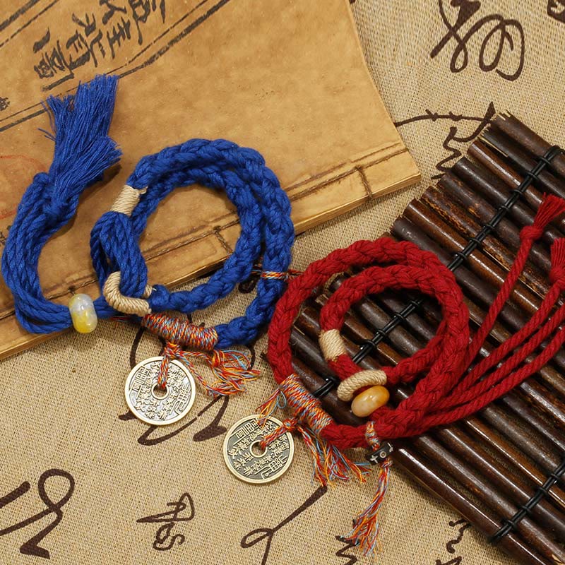 KarmaRipple's Mountain Ghosts Spend Money Ward Off Evil Spirits Handmade Bracelet p6