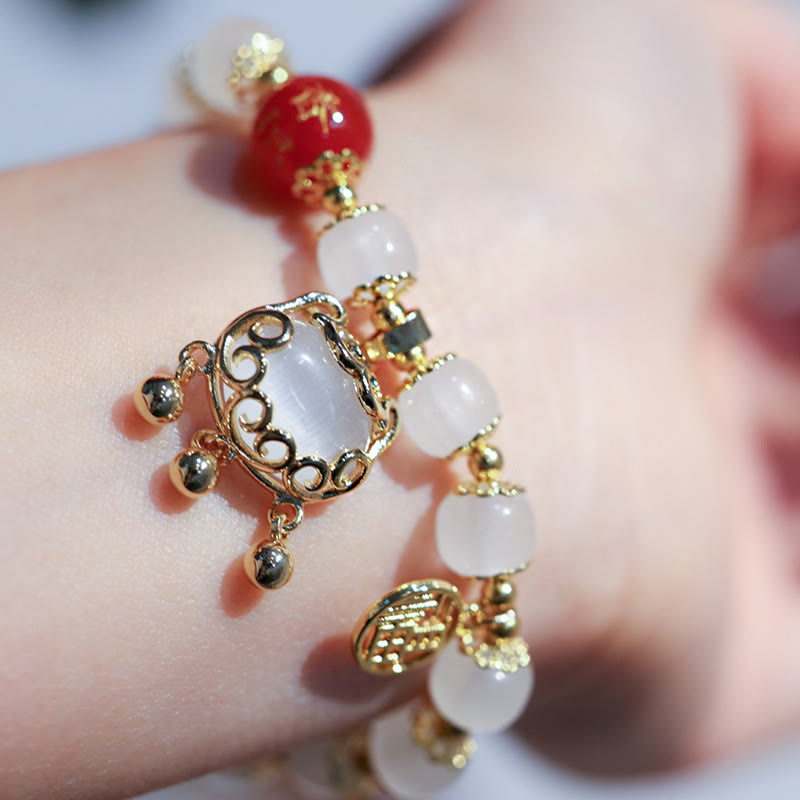 KarmaRipple's Windmill Chinese Lock Talisman Fu Character Blessing Bracelet p11