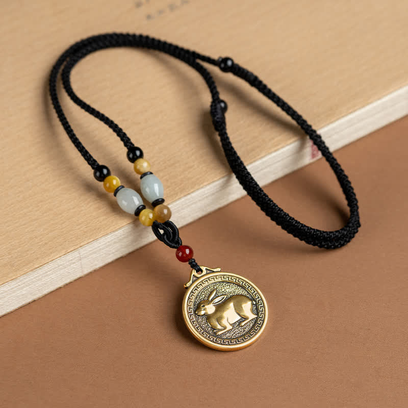 KarmaRipple's 12 Chinese Zodiac Blessing Wealth Fortune Pendant Necklace p1