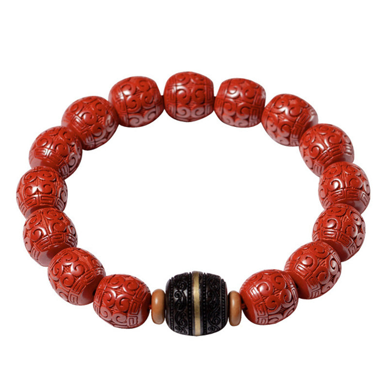 KarmaRipple's Authentic Cinnabar Ebony Calm Blessing Bracelet p12
