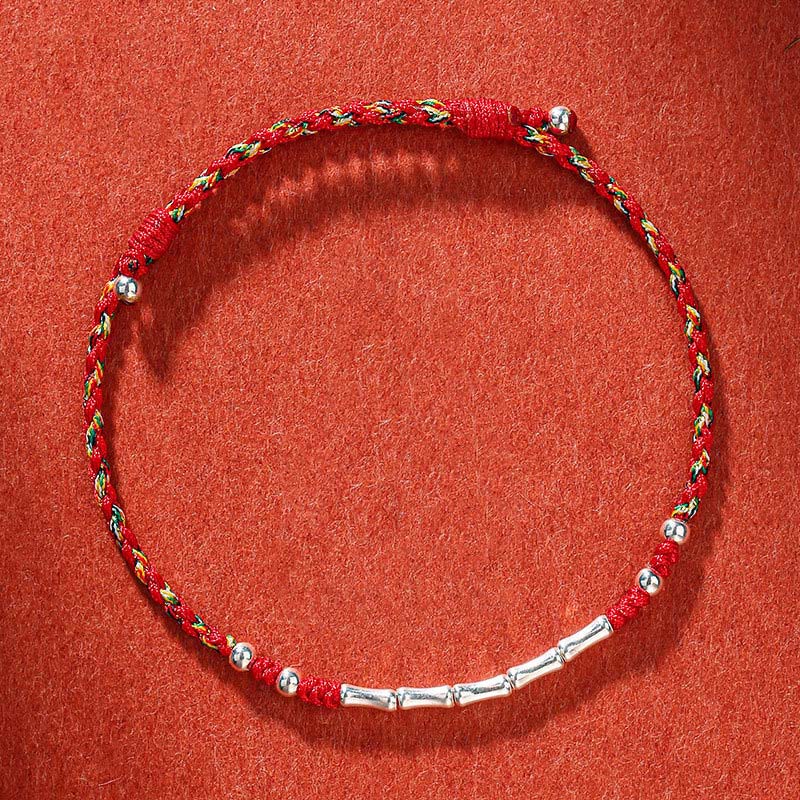 KarmaRipple's Tibet Handmade Multicolored Bamboo Protection Woven String Bracelet p2