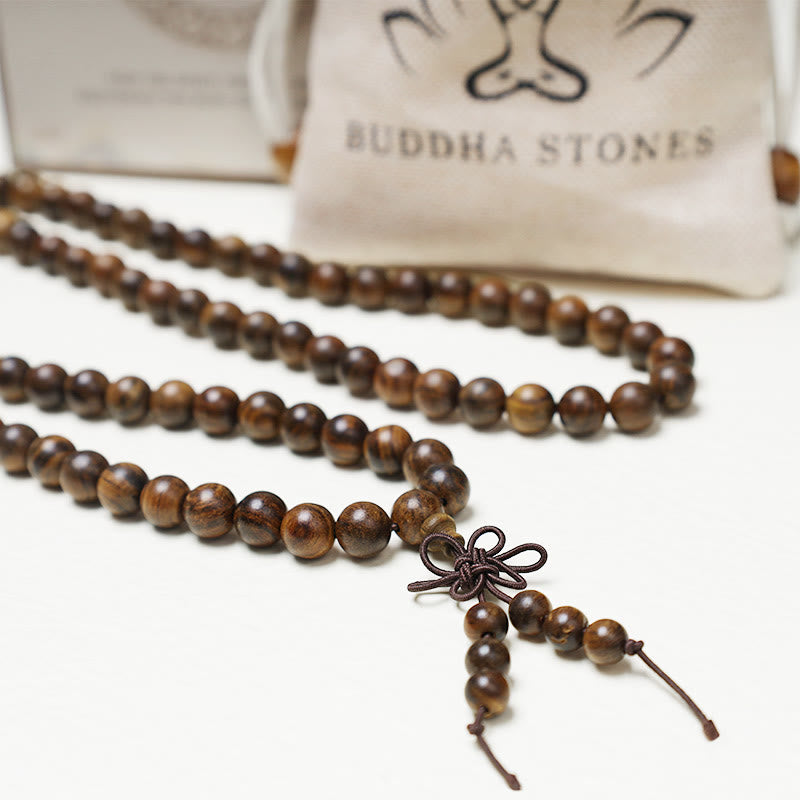 KarmaRipple's 108 Mala Beadwork Bracelet Prayer Meditation Sandalwood Elastic p9