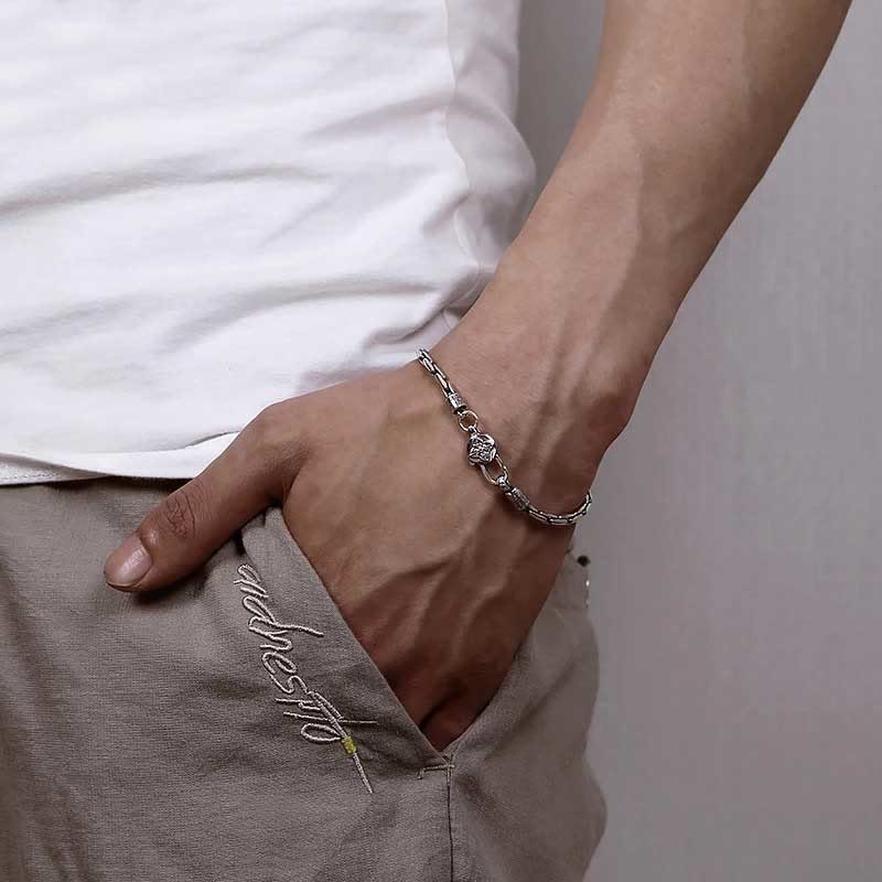 KarmaRipple's Tibetan Double Dorje Om Mani Padme Hum Buddha Swastika Vajra Strength Bracelet p4