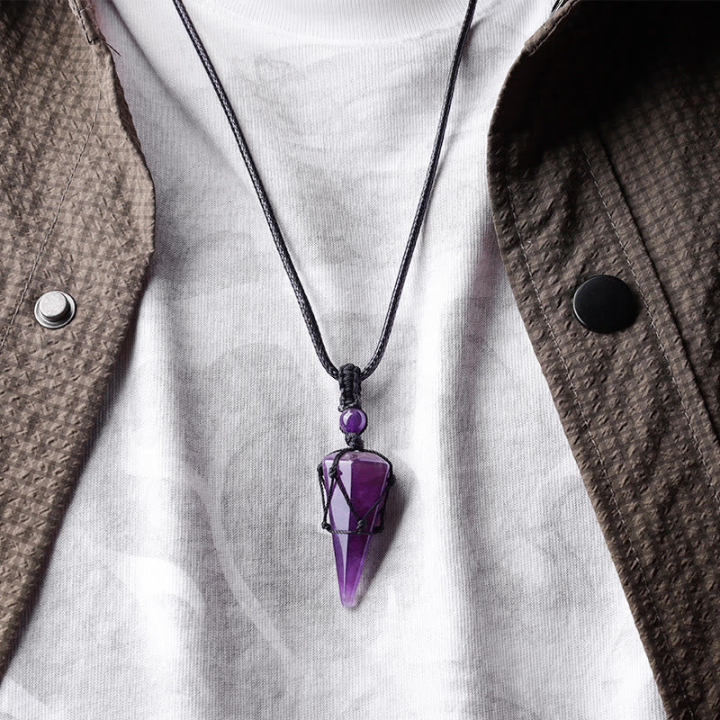 KarmaRipple's Authentic Stone Pointed Necklace Pendant p15