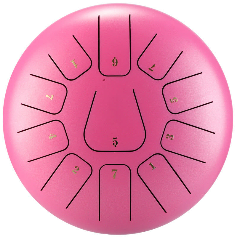 KarmaRipple's Steel Tongue Drum Sound Balancing Mindfulness Meditation Yoga Drum Kit 11 Note 8 Inch p22