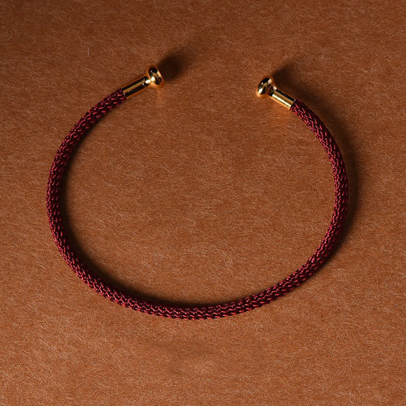 KarmaRipple's Simple Design Handmade Fortune Braid String Cuff Bracelet p2